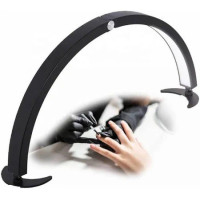 Настільна лампа "півмісяць" d-22 з тримачем для телефону Чорна